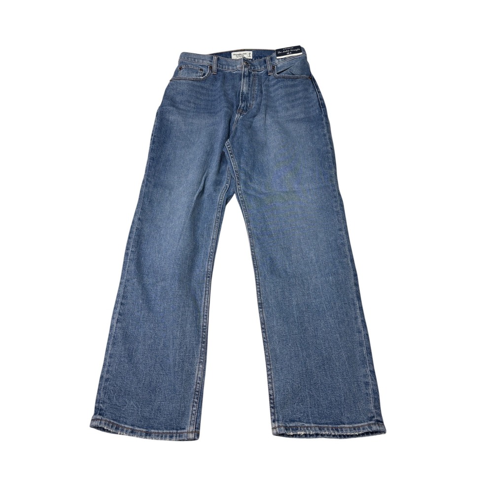 NWT Abercrombie & Fitch Curve Love Ultra High Rise Ankle Straight Women 28/6 L27
